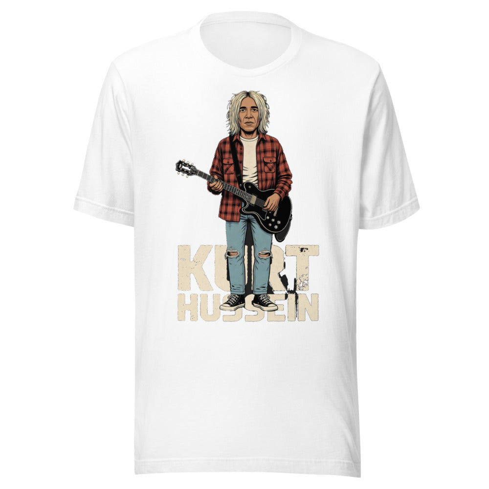 Kurt Hussein Tee: Rocking Out with a Dose of Irony! — Designed by @censoredsupply