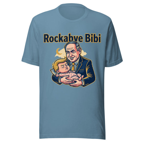 Rockabye Bibi Political Satire Graphic Tee — Designed by @censoredsupply