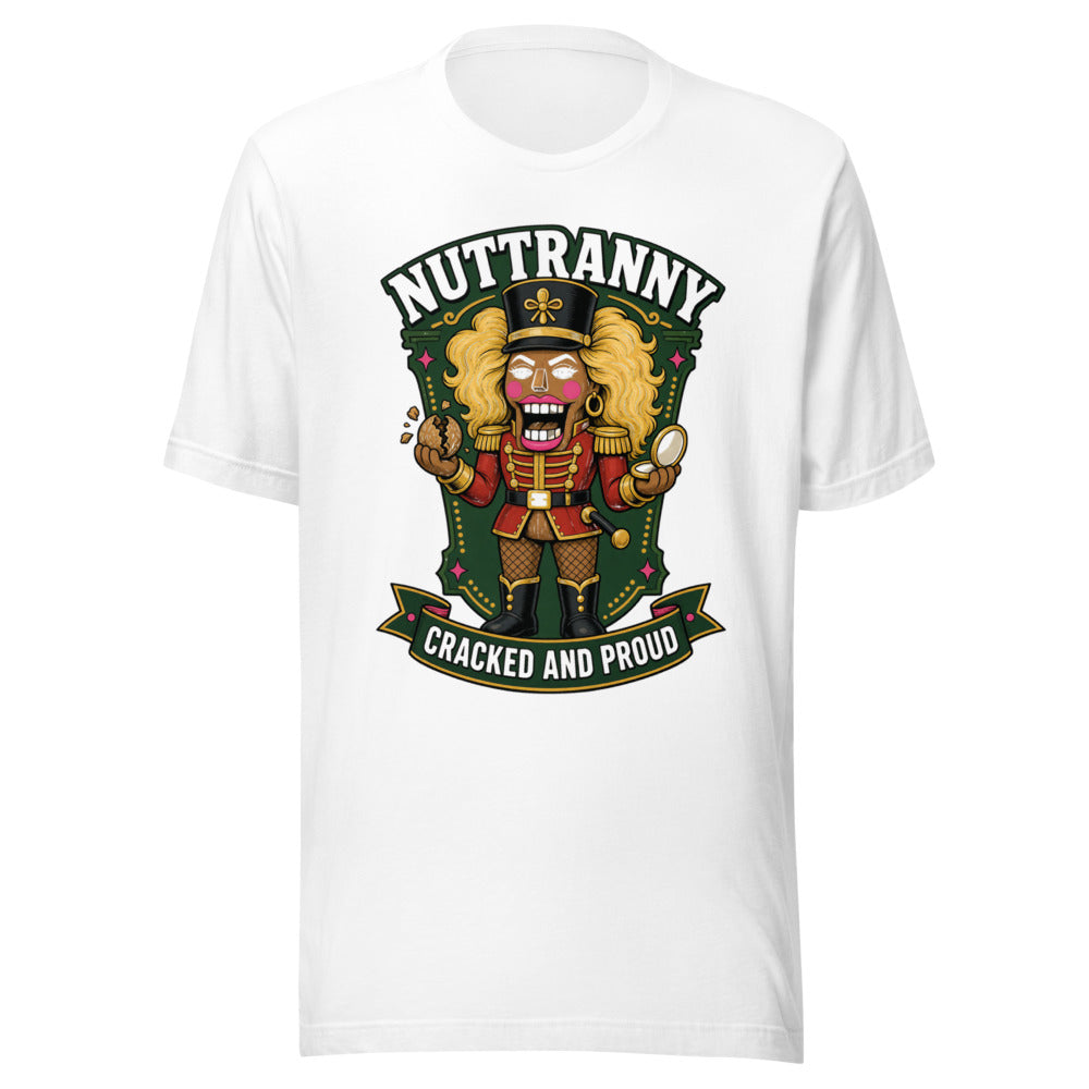 Nuttranny Nutcracker Cracked And Proud Graphic Tee — Designed by @censoredsupply — color option 3