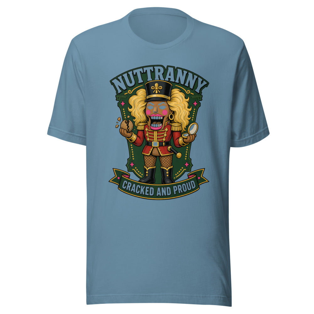 Nuttranny Nutcracker Cracked And Proud Graphic Tee — Designed by @censoredsupply — color option 4