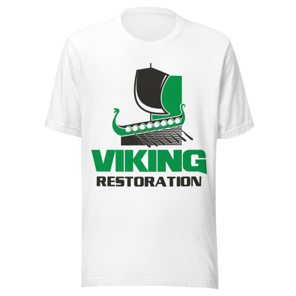 Viking Restoration custom branded swag — example store build